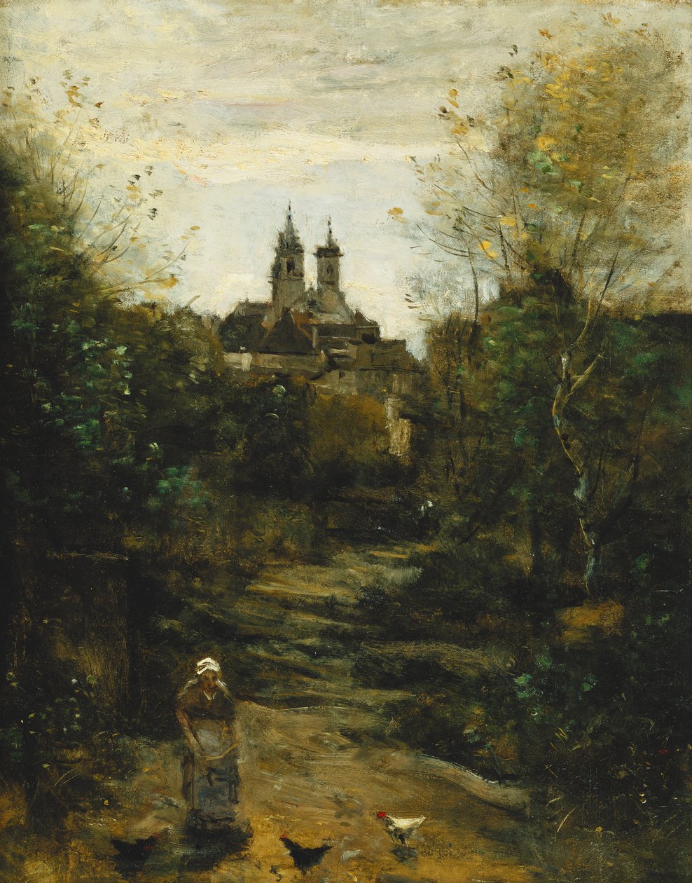 Semur, Der Weg zur Kirche; Semur, Le Chemin de l