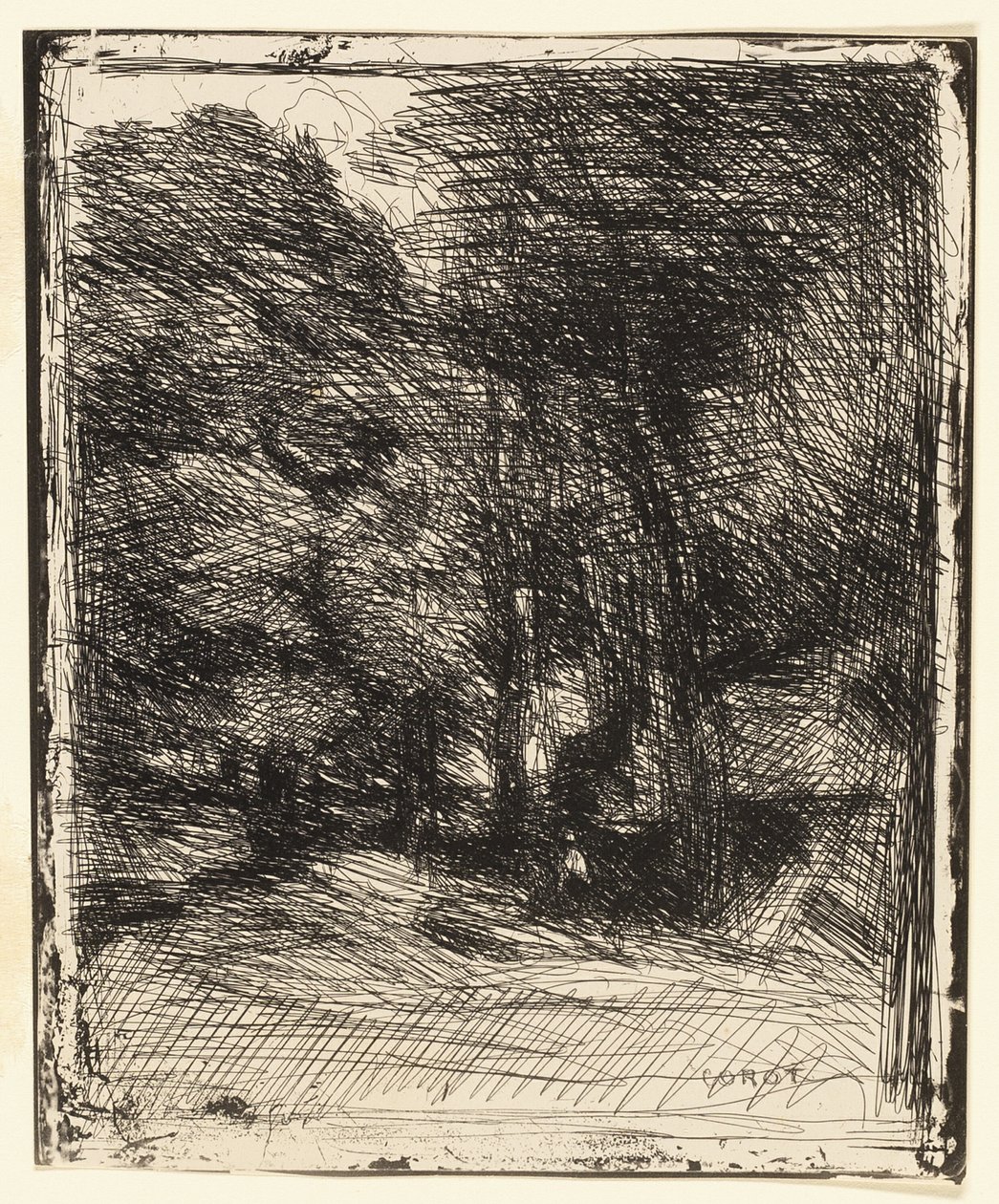 Souvenir von Bas-Bréau von Jean Baptiste Camille Corot