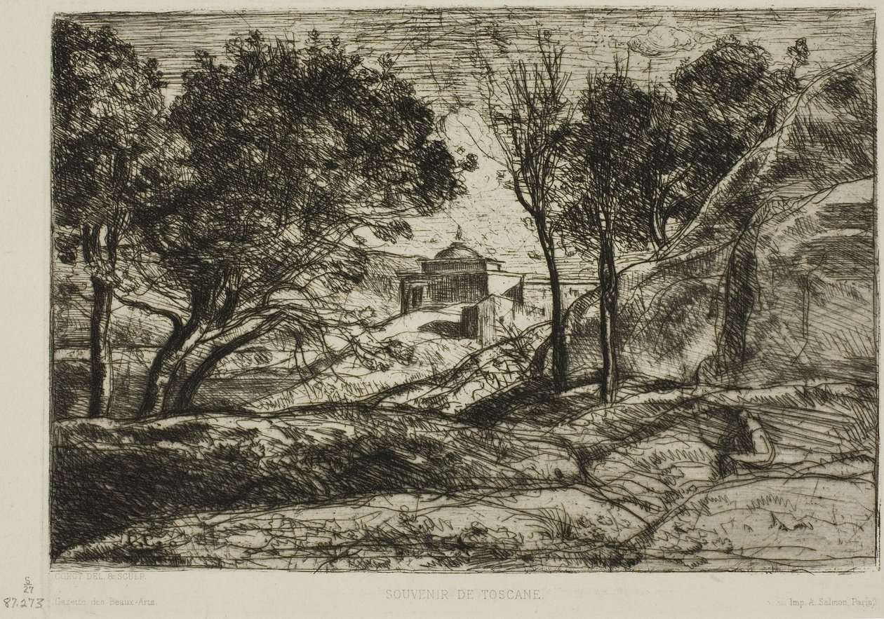 Erinnerung an die Toskana von Jean Baptiste Camille Corot