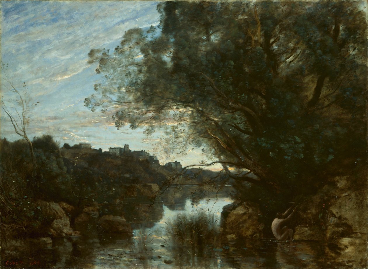 Erinnerung an die Umgebung des Sees Nemi von Jean Baptiste Camille Corot