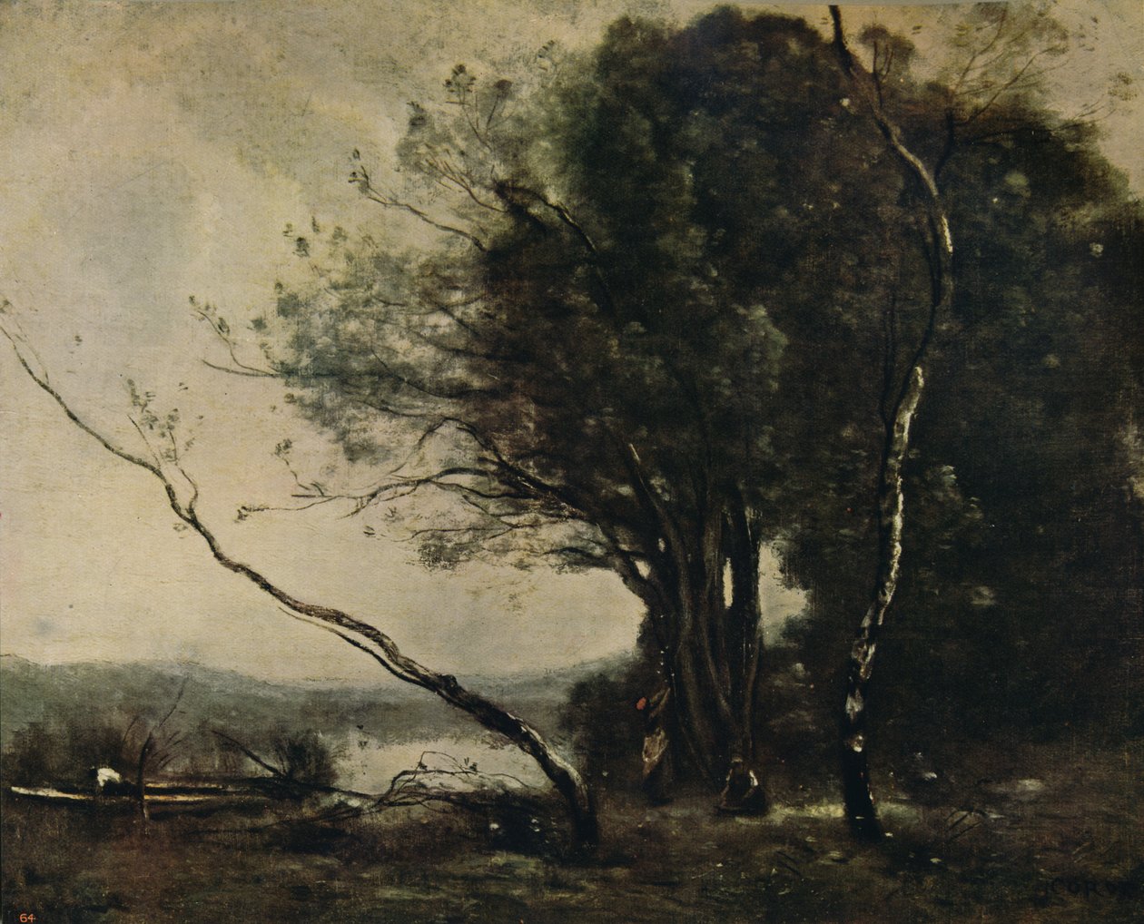 Der gebogene Baum, 1855-1860, ca. 1915 von Jean Baptiste Camille Corot