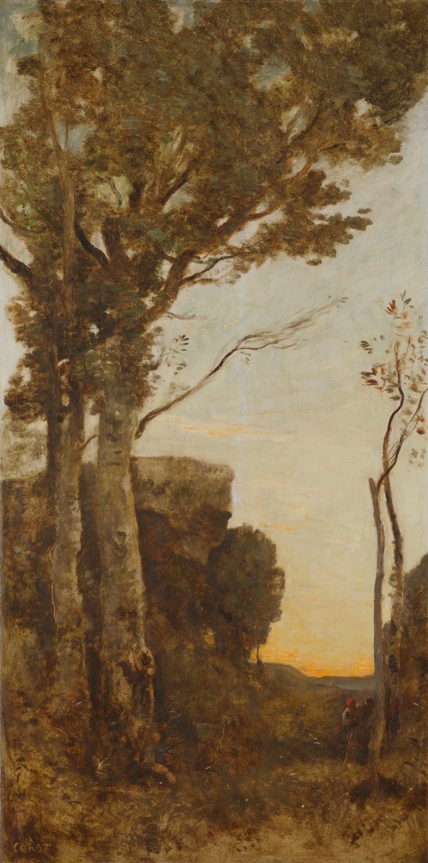 Die vier Tageszeiten (Morgen) von Jean Baptiste Camille Corot