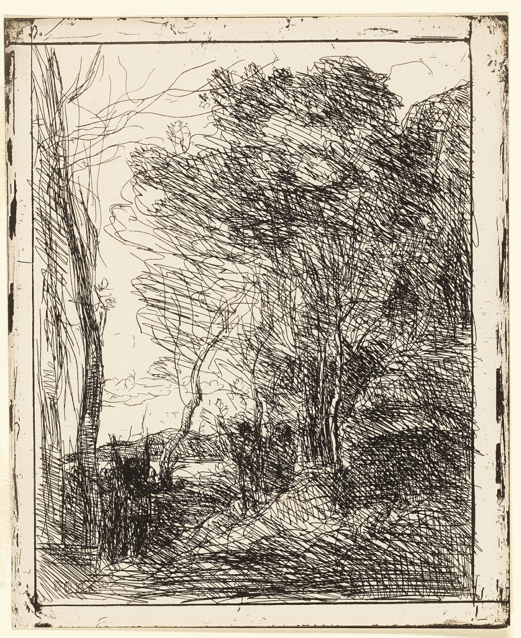 Die gallische Lichtung von Jean Baptiste Camille Corot