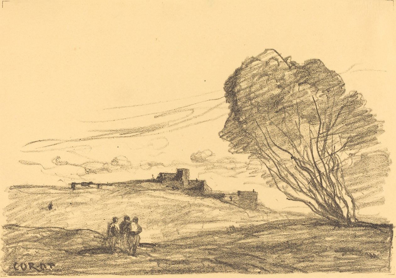 Das isolierte Fort Le Fort detache, 1874 von Jean Baptiste Camille Corot