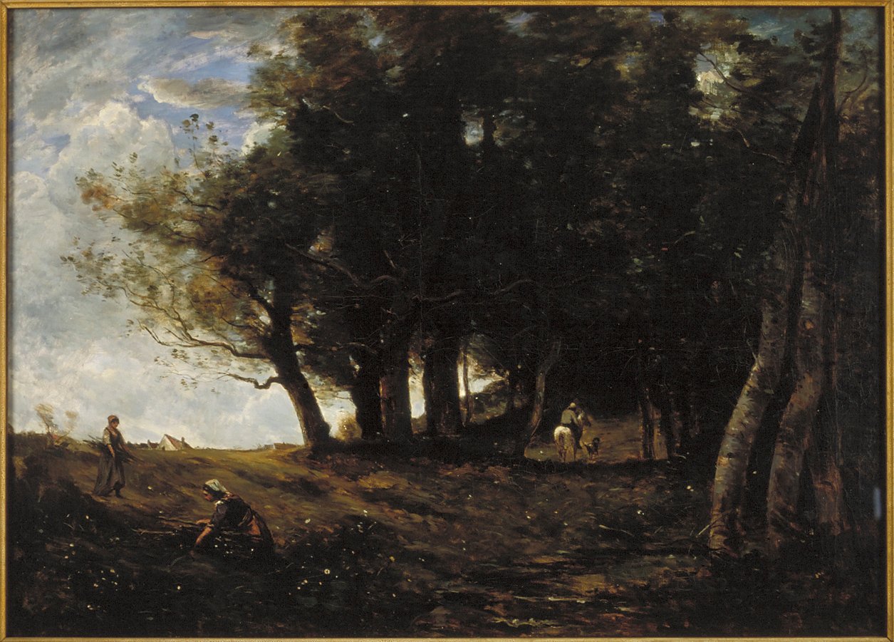 Die Holzsammler, 1875 von Jean Baptiste Camille Corot