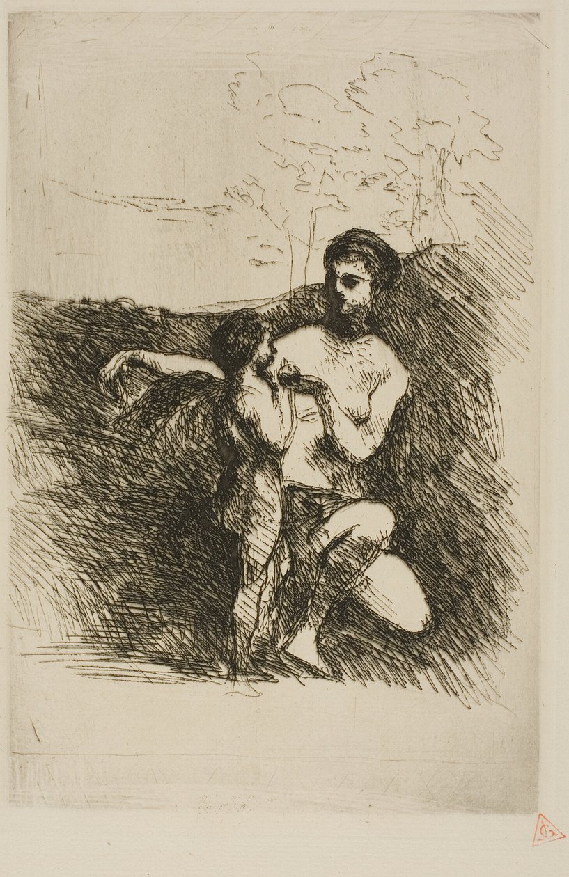 Venus schneidet Amors Flügel, zweite Platte von Jean Baptiste Camille Corot