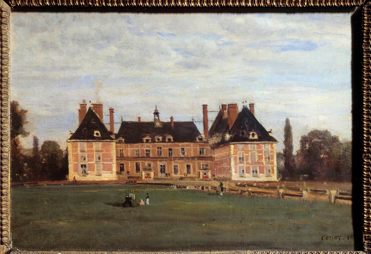 Ansicht des Schlosses von Marie Caroline, Herzogin von Berry in Rosny von Jean Baptiste Camille Corot