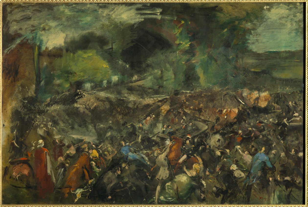 Der Angriff von Antonin Berezowski auf Zar Alexander II. am 6. Juni 1867 von Jean Baptiste Carpeaux