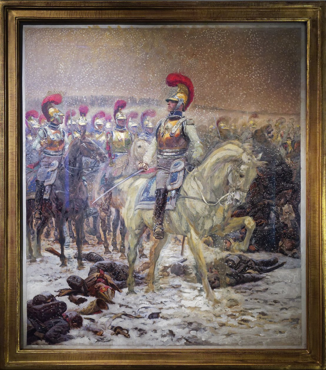 Vor dem Angriff, die Carabineros nahmen die Schlacht von Winkowo (oder Taroutino, Russland) von Jean Baptiste Edouard Detaille