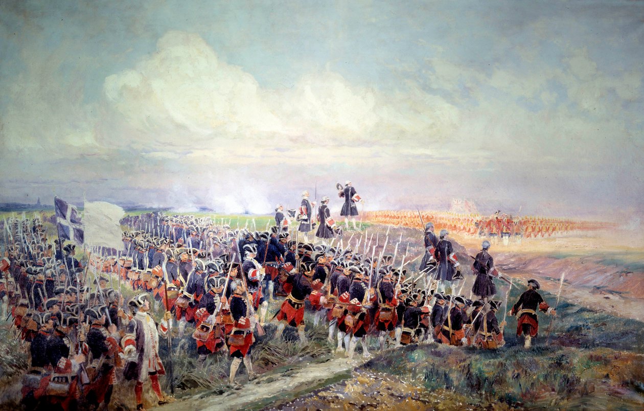 Gebet vor der Schlacht von Fontenoy am 11.05.1745 von Jean Baptiste Edouard Detaille