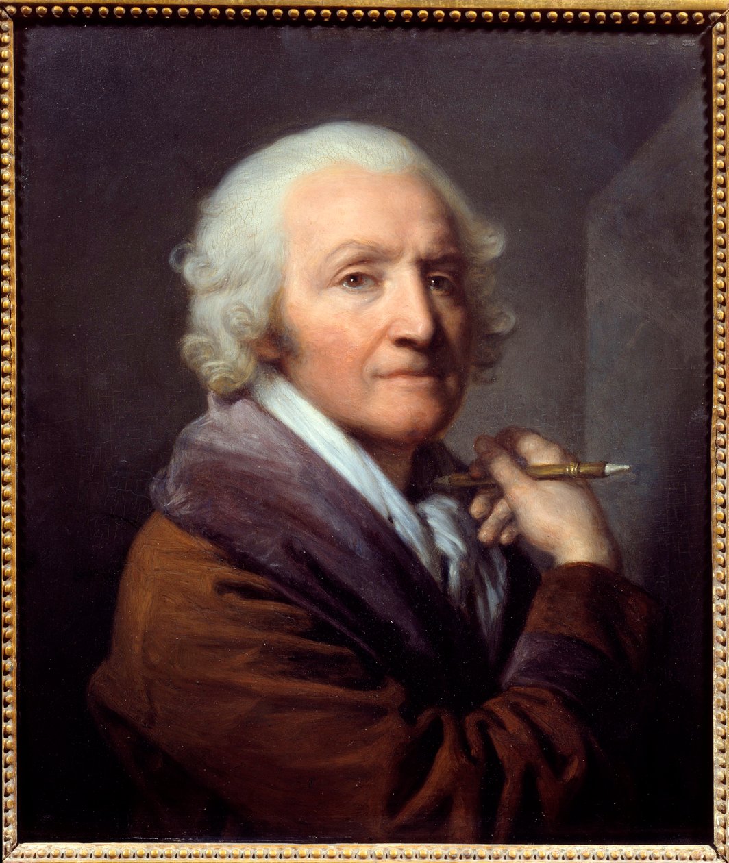 Selbstporträt als alter Mann von Jean Baptiste Greuze