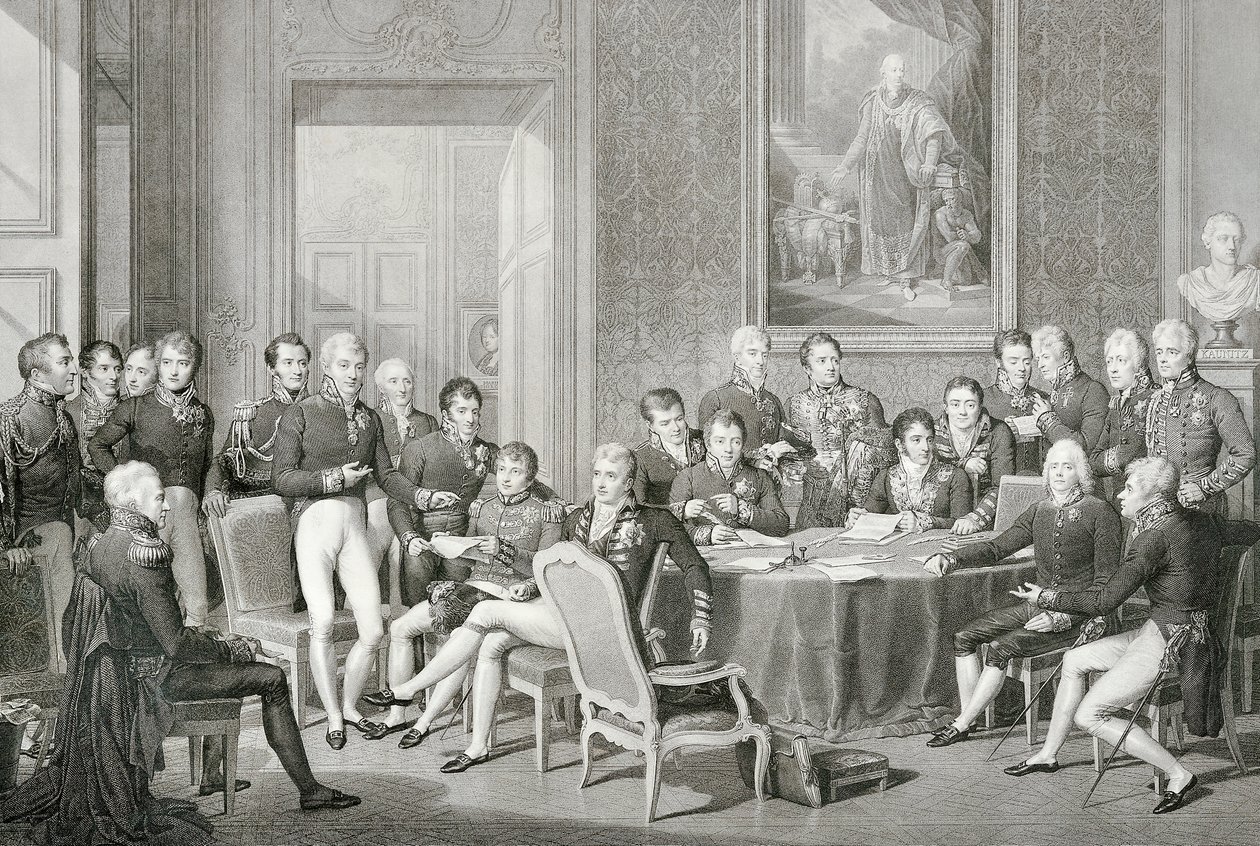 Teilnehmer am Wiener Kongress 1814-1815 von Jean Baptiste Isabey
