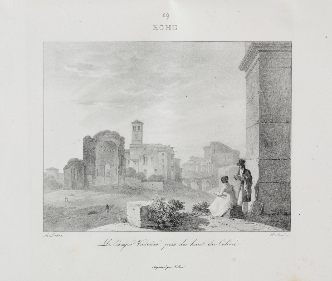 Reise nach Italien im Jahr 1822 von Jean Baptiste Isabey