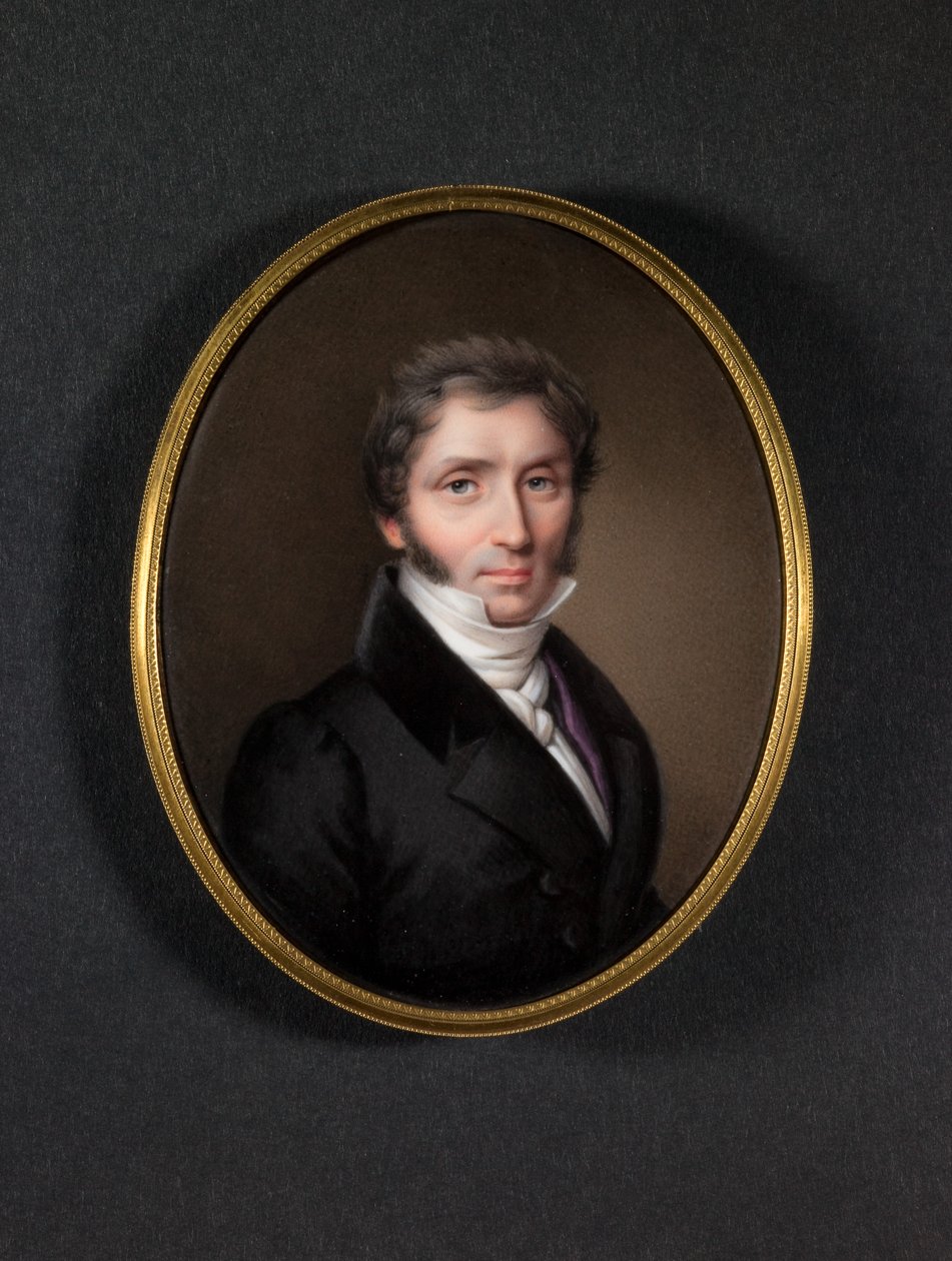 Mann im dunklen Mantel von Jean Baptiste Joseph Duchesne