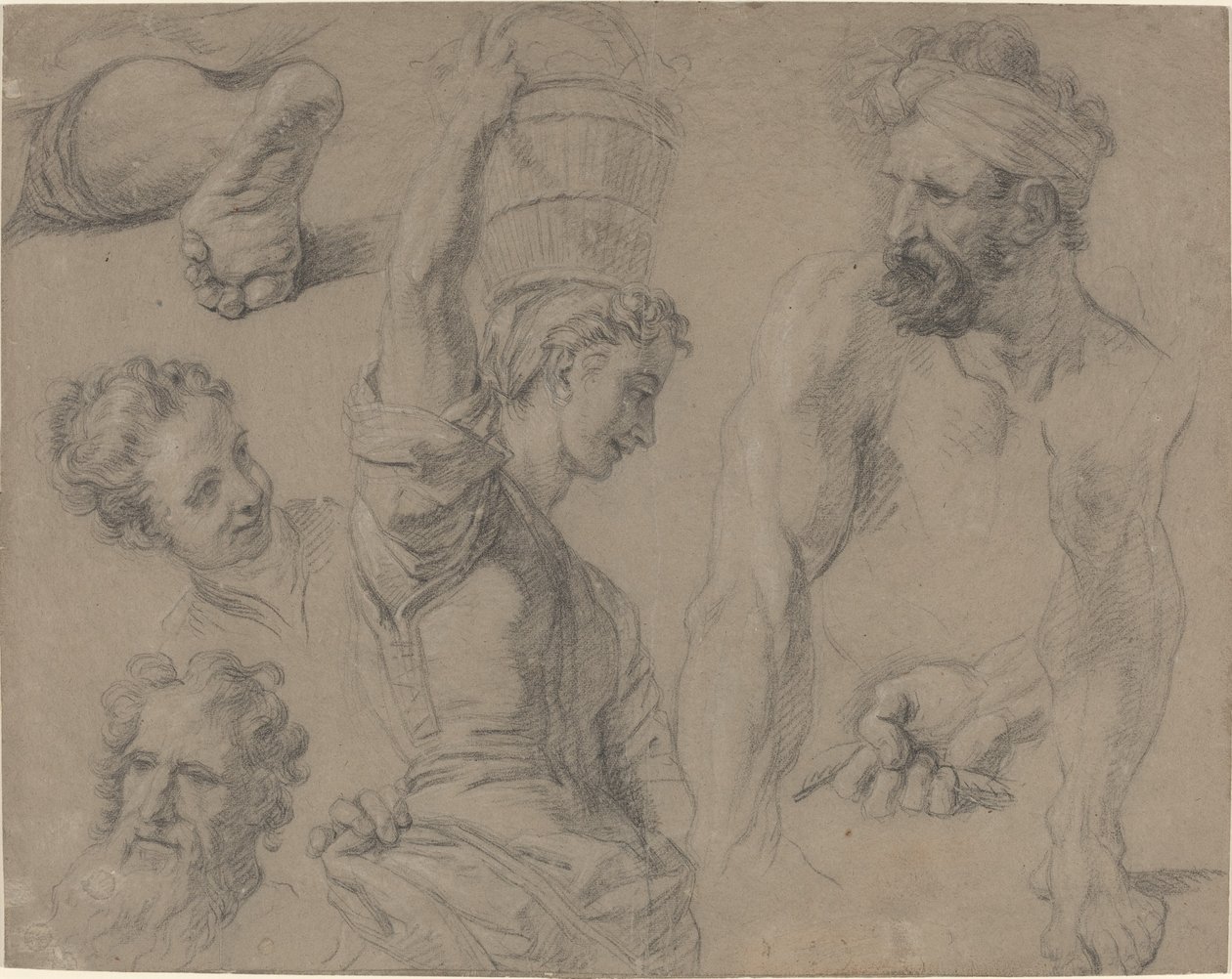 Studie für den wunderbaren Fischfang (?) von Jean Baptiste Jouvenet
