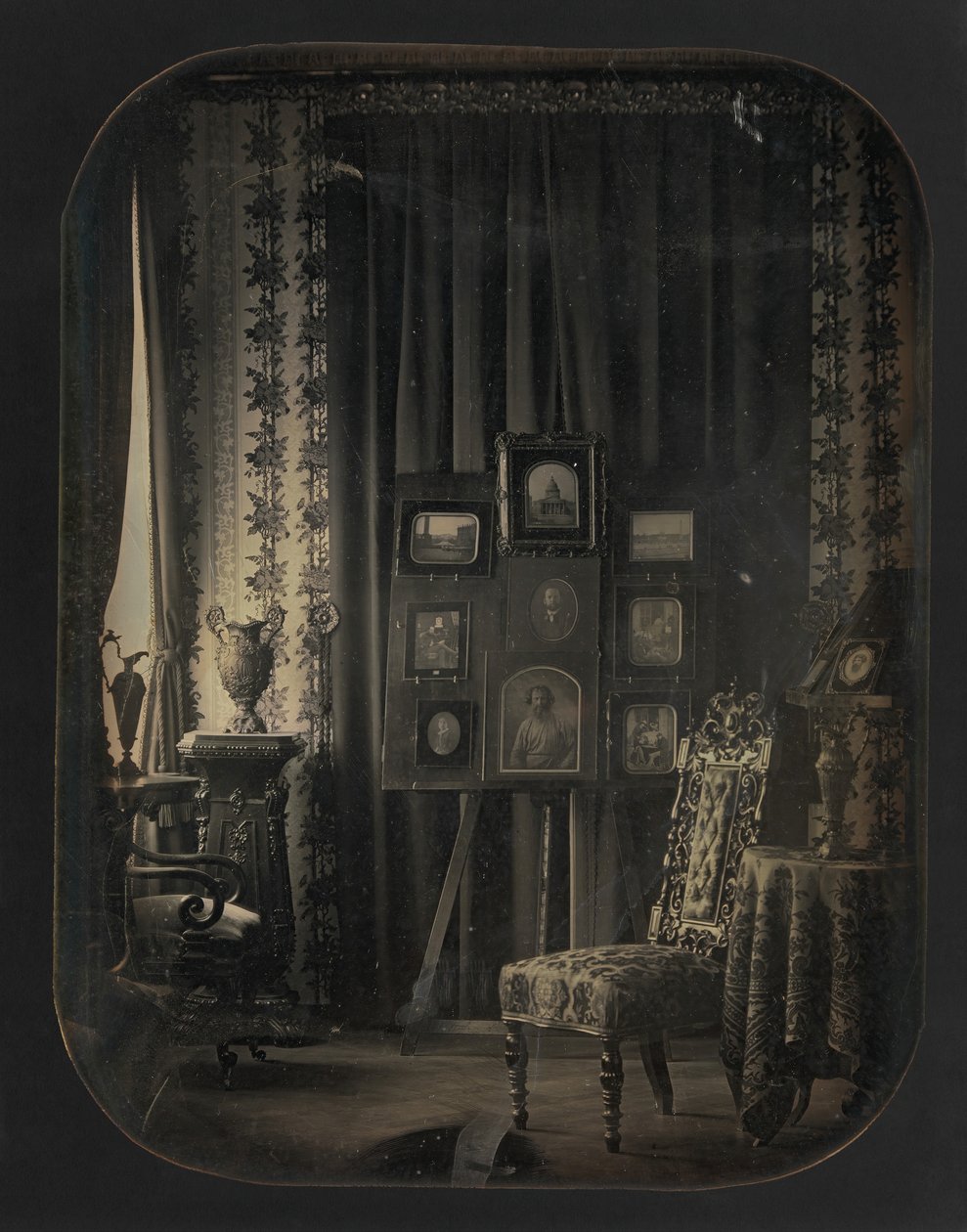 [Der Salon von Baron Gros] von Jean Baptiste Louis Gros