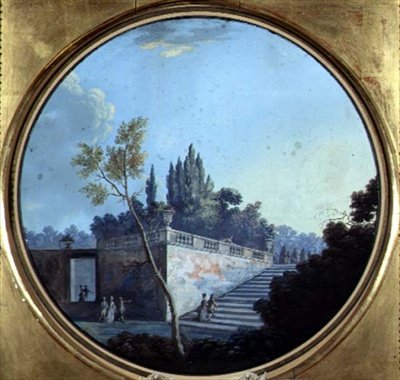 Klassischer Garten, möglicherweise in Versailles von Jean Baptiste Marechal