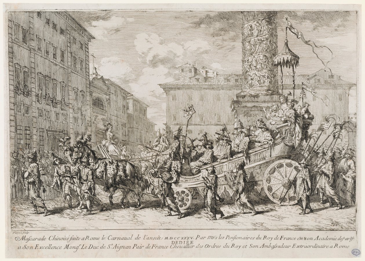 La Mascarade Chinoise (Die chinesische Maskerade) von Jean Baptiste Marie Pierre