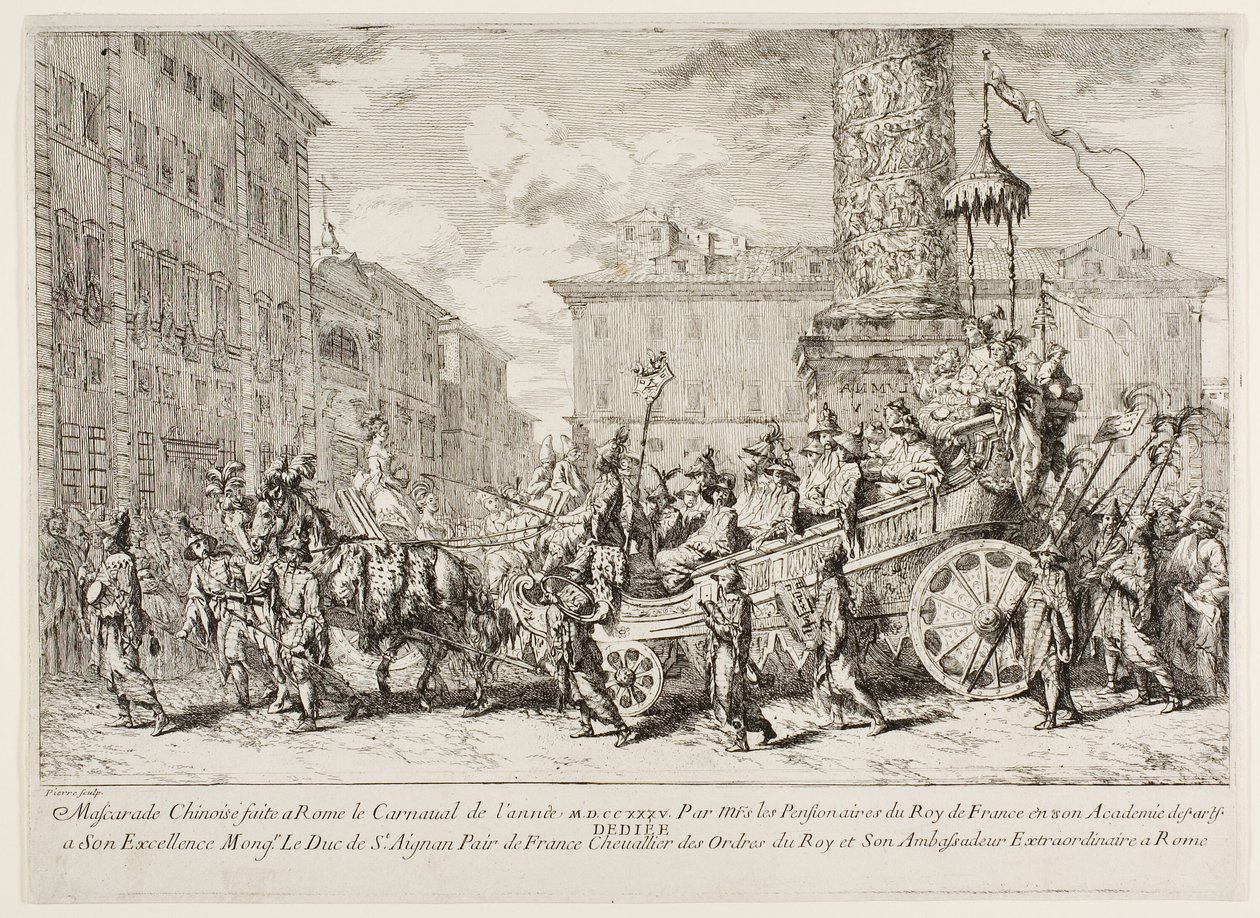 Die chinesische Maskerade von Jean Baptiste Marie Pierre