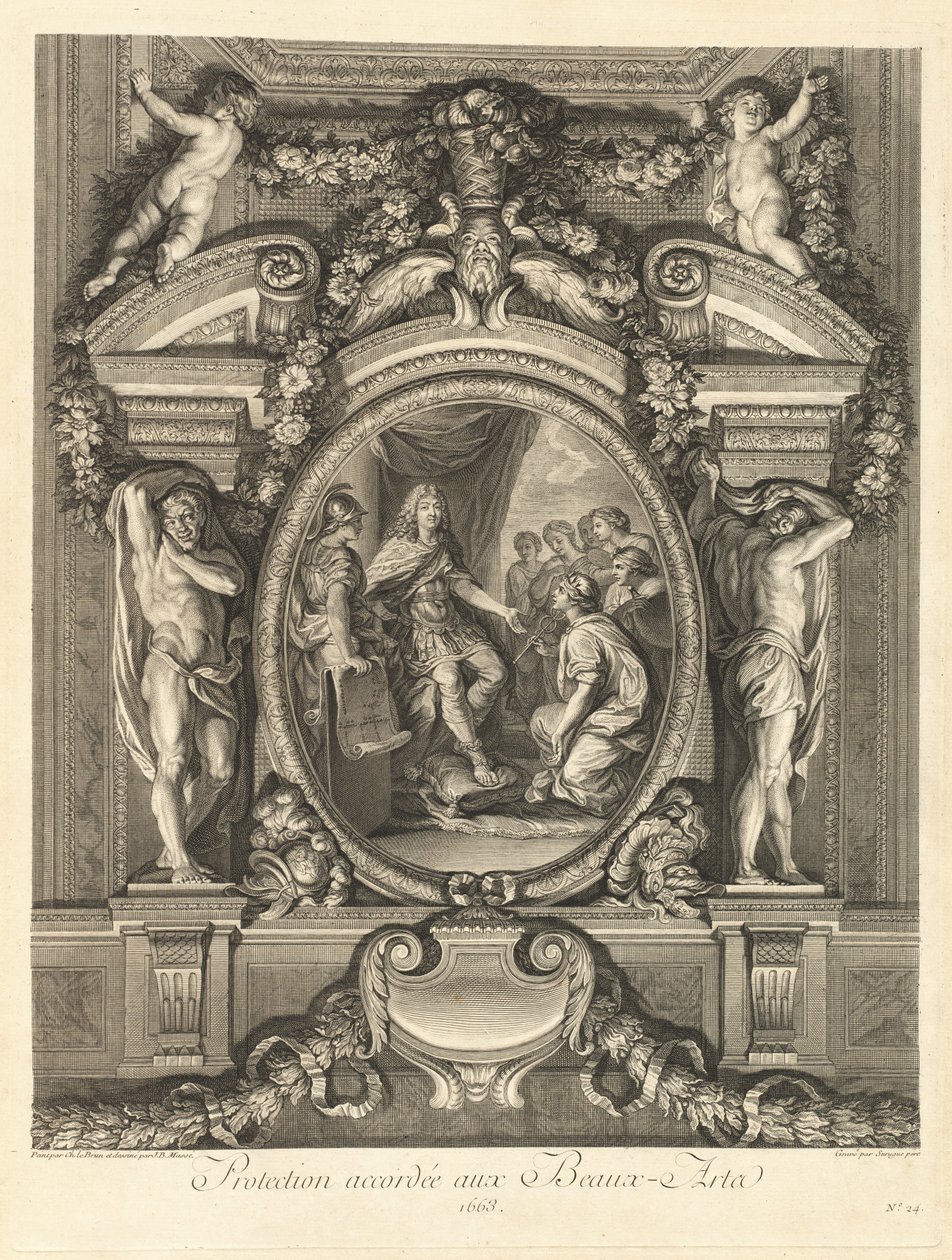 Schutz der schönen Künste 1663 [Tafel 24] von Jean Baptiste Masse