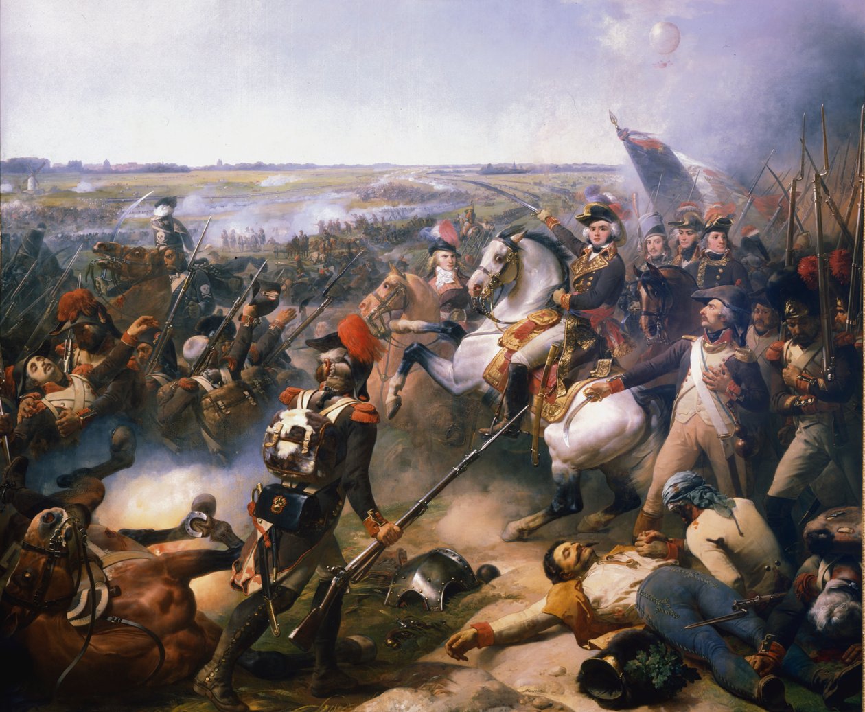 Schlacht von Fleurus, 16. Juni 1794, 19. Jahrhundert von Jean Baptiste Mauzaisse