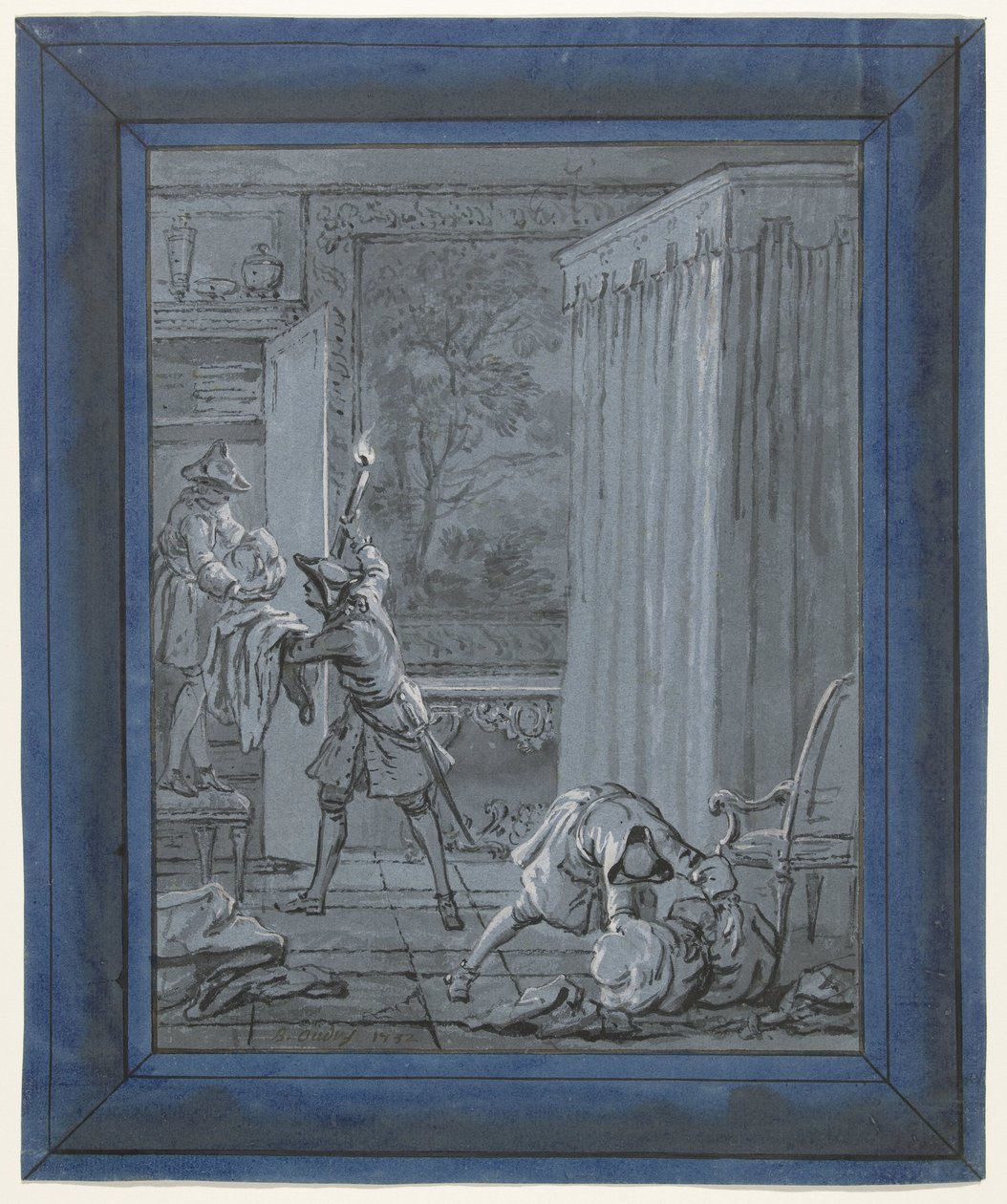Der Ehemann, die Frau und der Dieb von Jean Baptiste Oudry