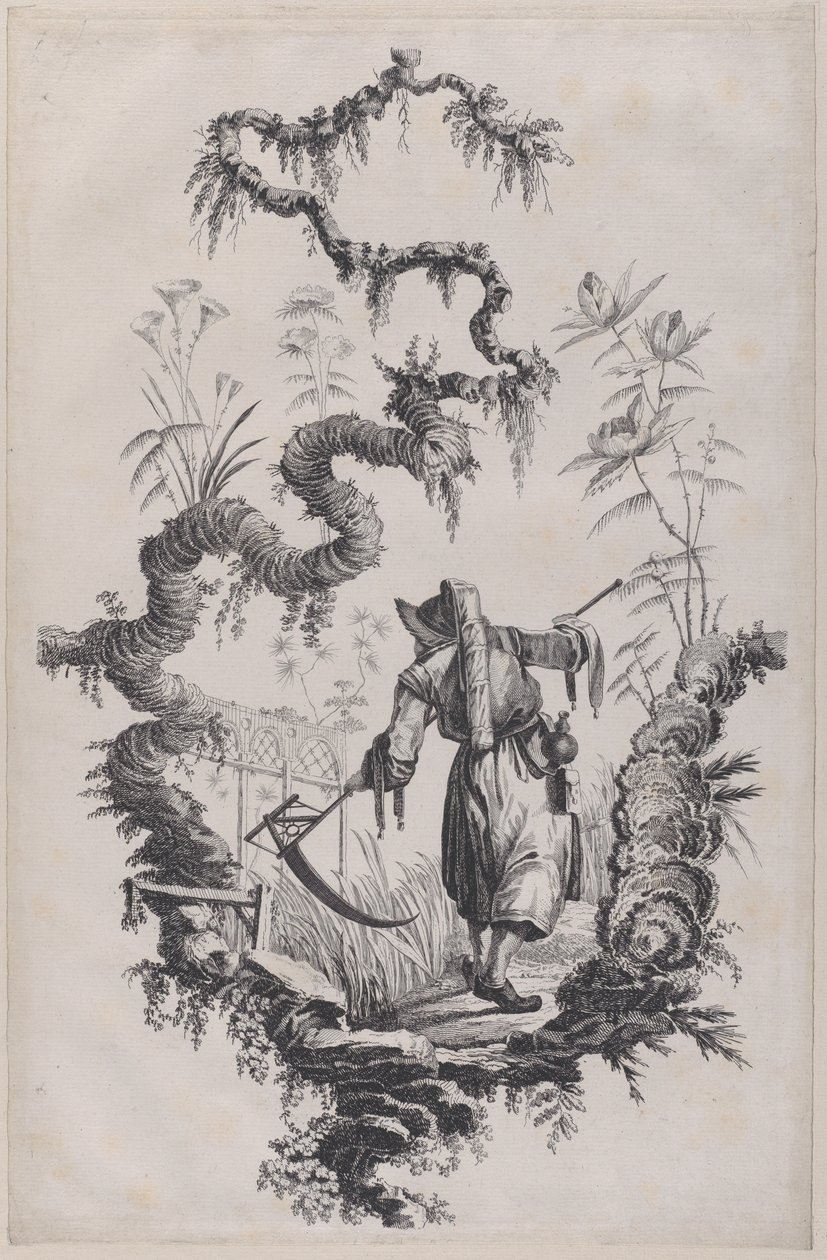 Chinoiserie Ornament Druck von Jean Baptiste Pillement