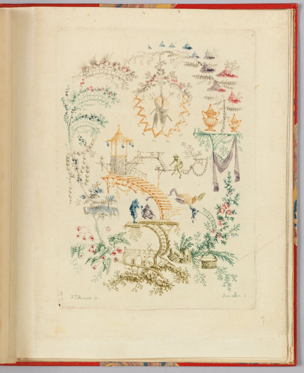 Ornamentales Design aus "Nouvelle suite de cahiers chinois a l