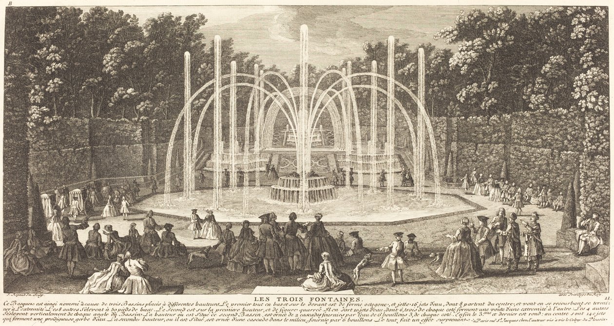 Die drei Brunnen von Jean Baptiste Rigaud