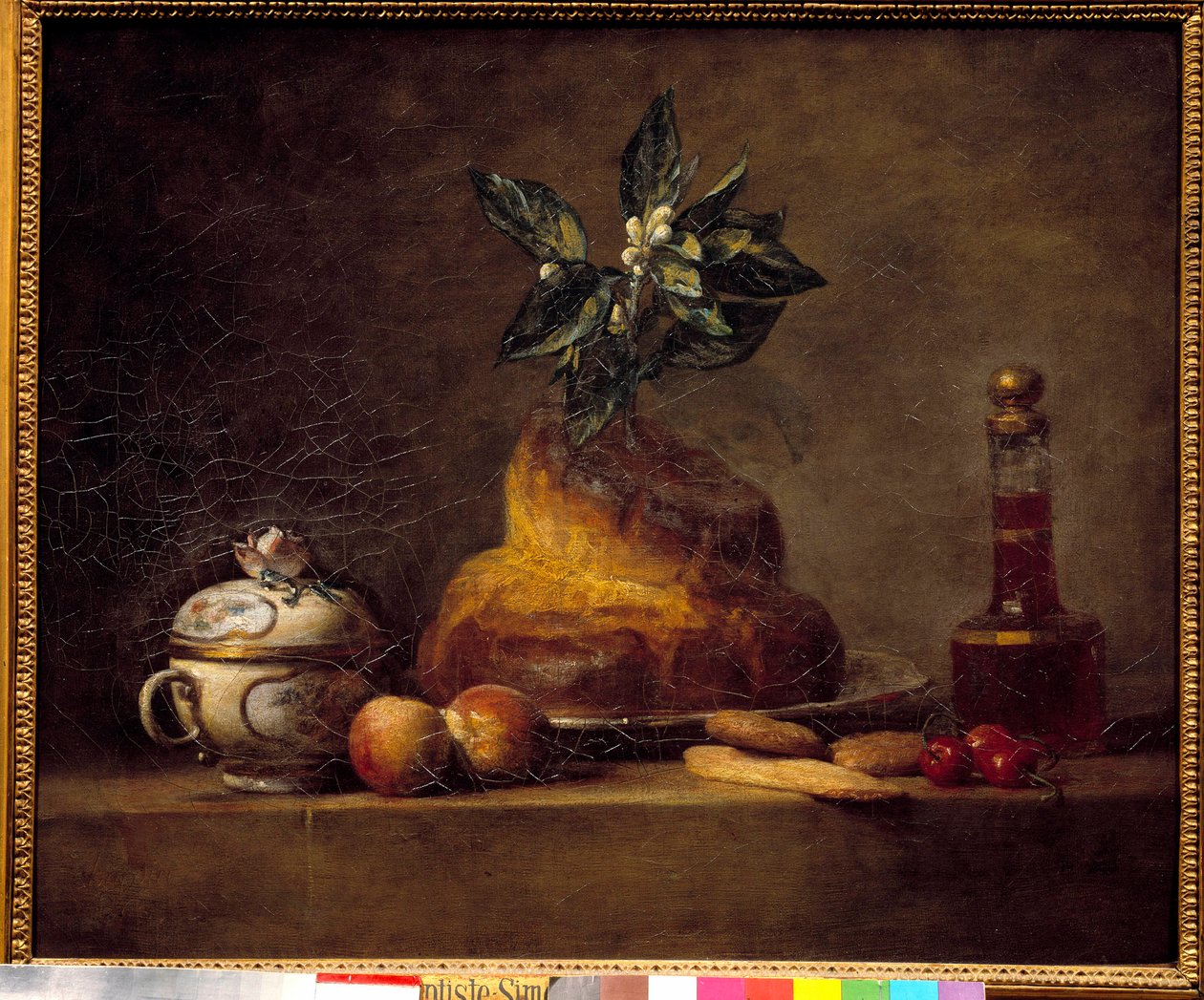 Brötchen oder Dessert. Gemälde von Jean Simeon Chardin (1699-1779) von Jean Baptiste Simeon Chardin