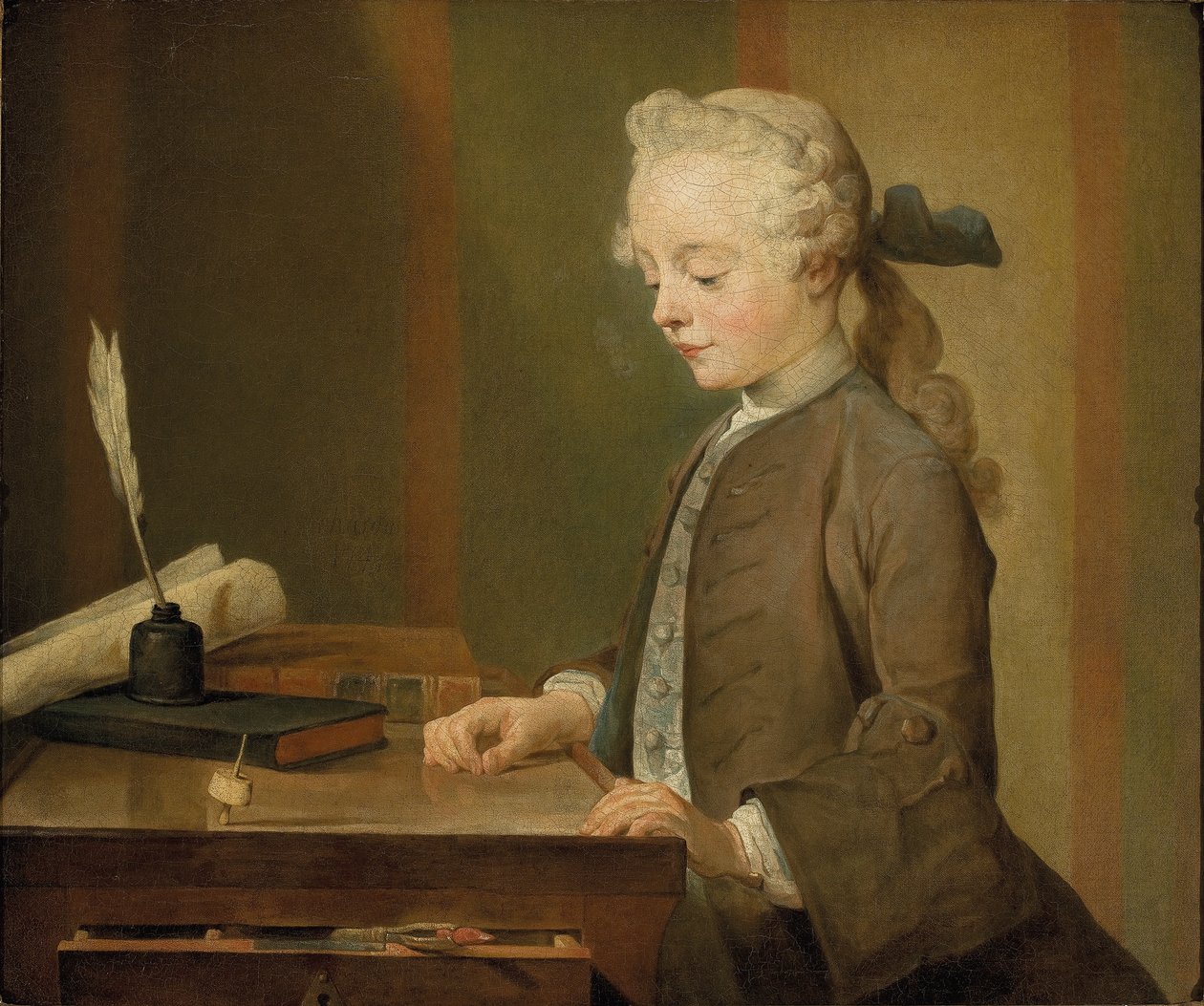 Porträt von Auguste Gabriel Godefroy von Jean Baptiste Simeon Chardin