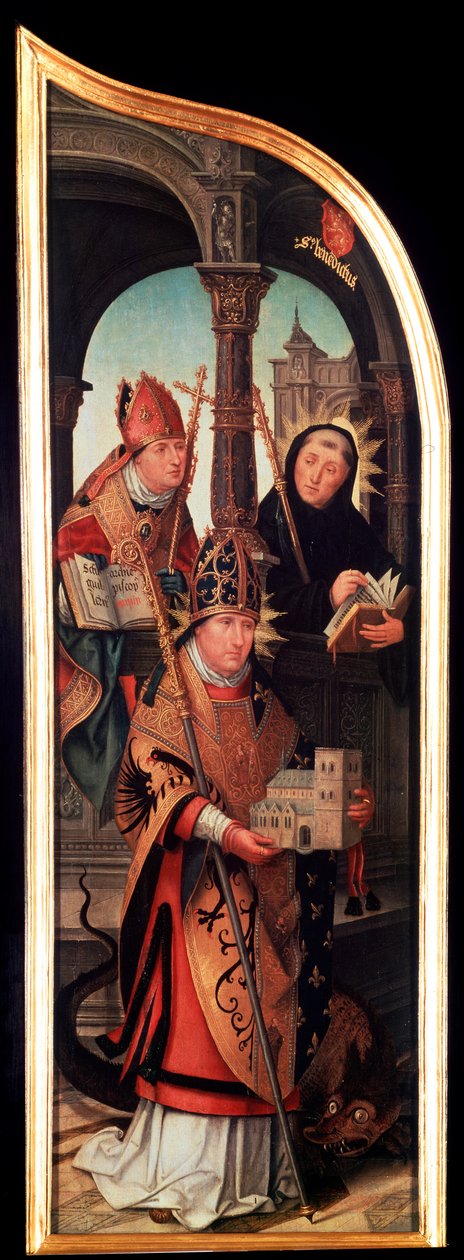 Die Verkündigung, Triptychon, Seitenflügel, 1517 von Jean the Elder Bellegambe