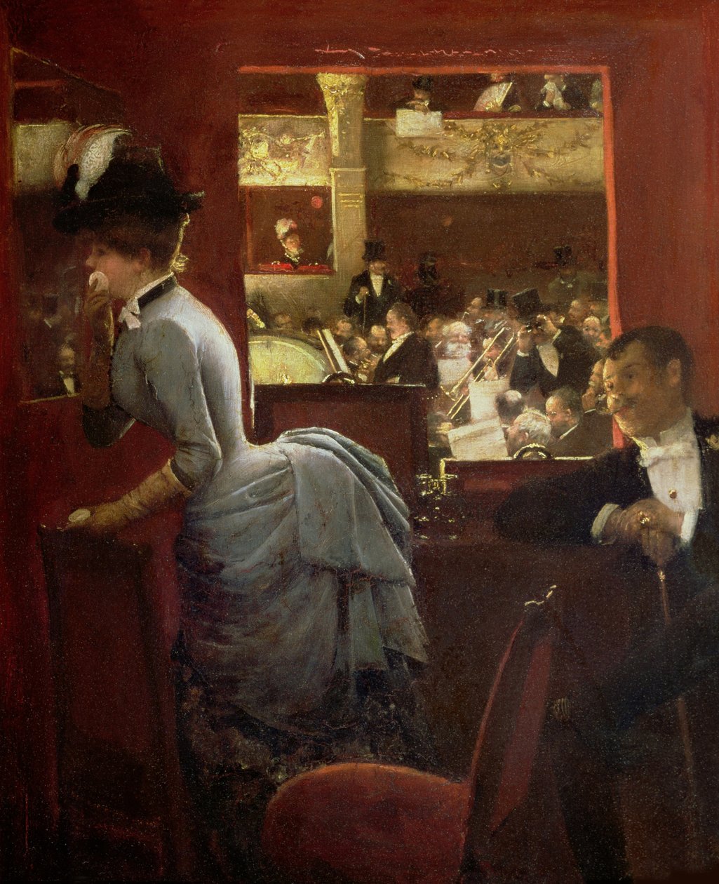 La Baignoire, im Théâtre des Variétés, 1883 von Jean Beraud
