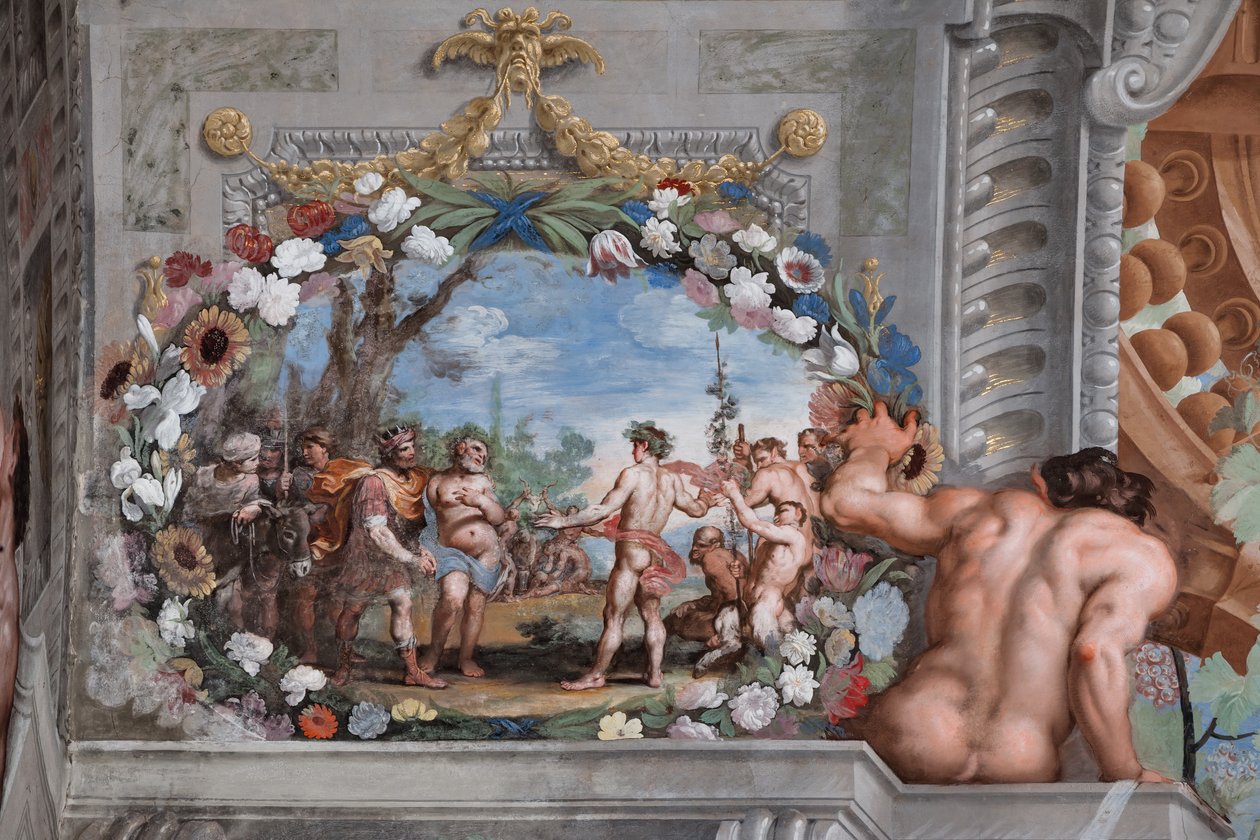 Eines der einundvierzig Tafeln mit Szenen, die die Ereignisse des Bacchus erzählen von Jean Boulanger