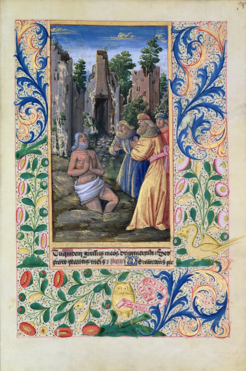 Taufszene, aus den Stundenbuch von Louis d