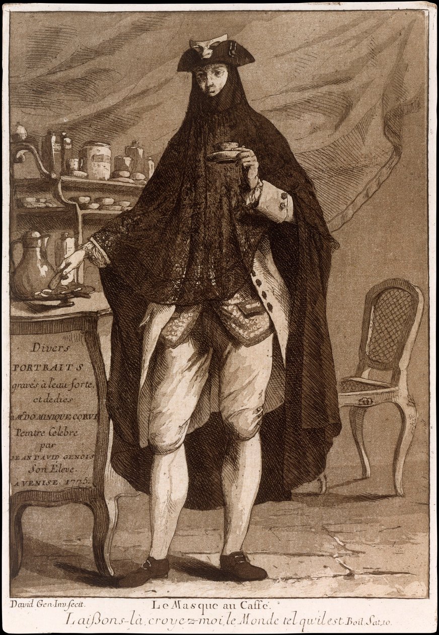 Titelseite aus Divers Portraits, veröffentlicht 1775 von Jean David Genois