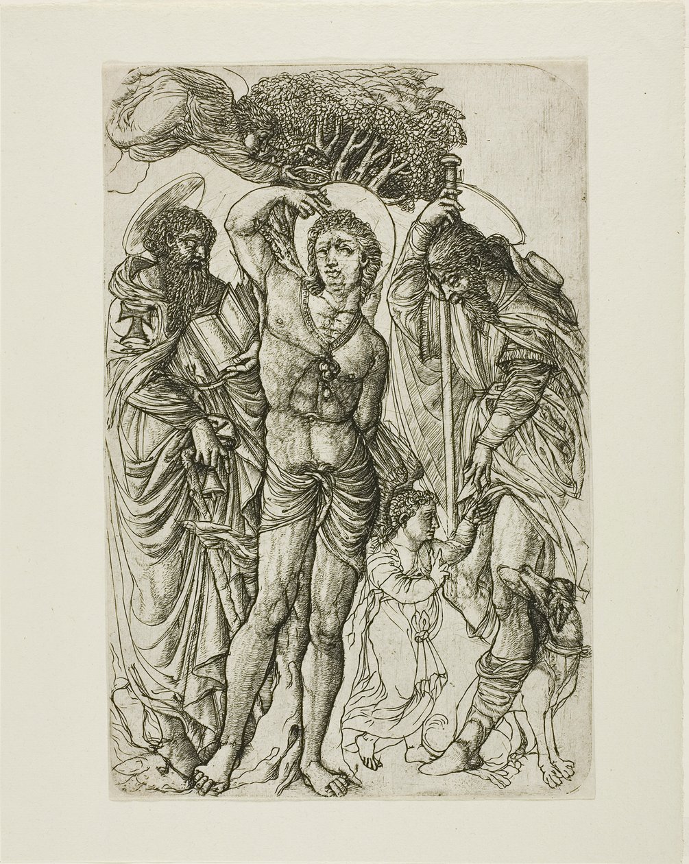 Heiliger Sebastian, Heiliger Antonius und Heiliger Rochus von Jean Duvet