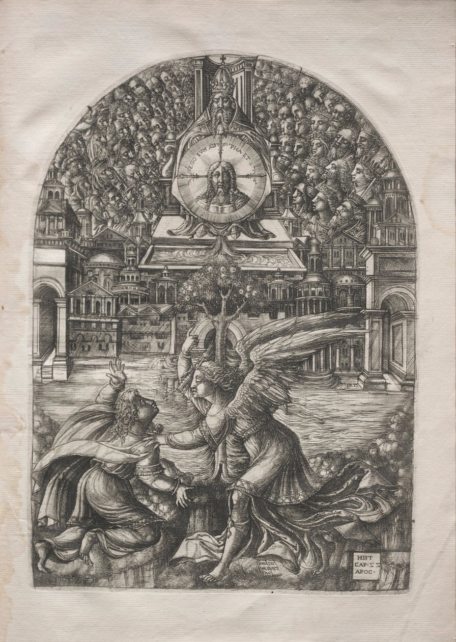 Die Apokalypse: Der Engel zeigt St. Johannes die Quelle des lebendigen Wassers, 1546-1556 von Jean Duvet