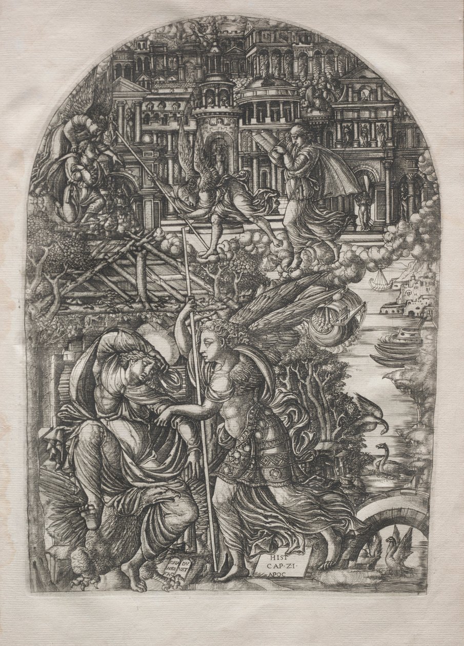 Die Apokalypse: Der Engel zeigt St. Johannes das neue Jerusalem, 1546-1556 von Jean Duvet