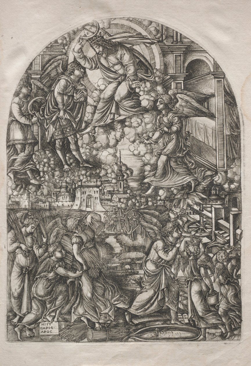 Die Apokalypse: Die Kelter des Zornes Gottes, 1546-1556 von Jean Duvet