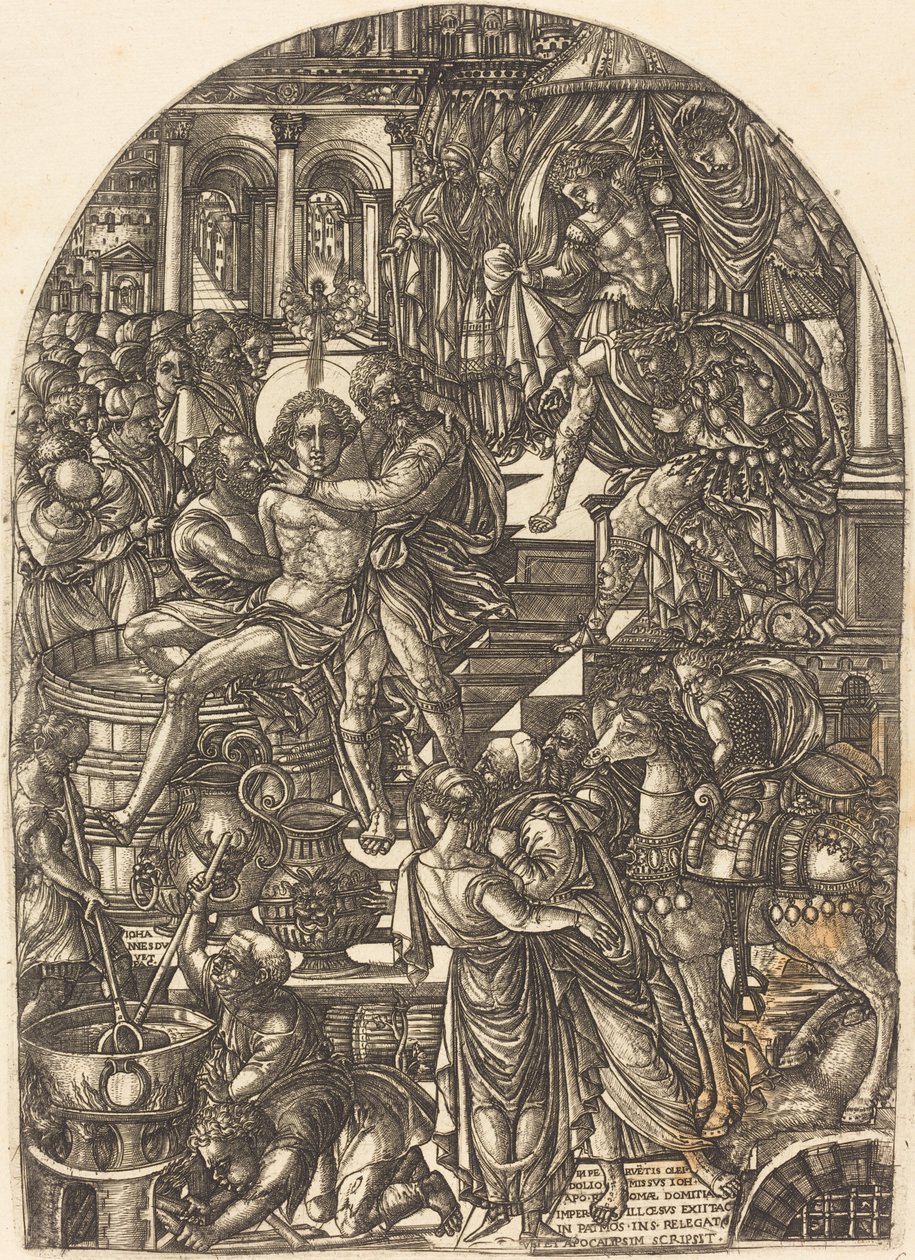Das Martyrium des heiligen Johannes des Evangelisten von Jean Duvet