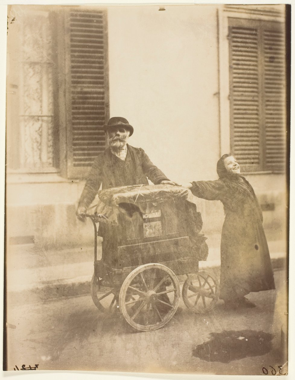 Orgelspieler von Jean Eugène Auguste Atget