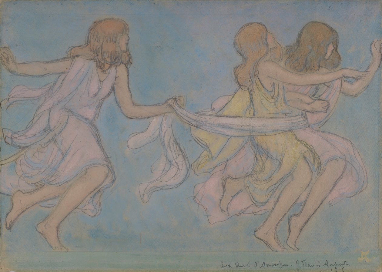 Kinder beim Spielen von Jean Francis Auburtin