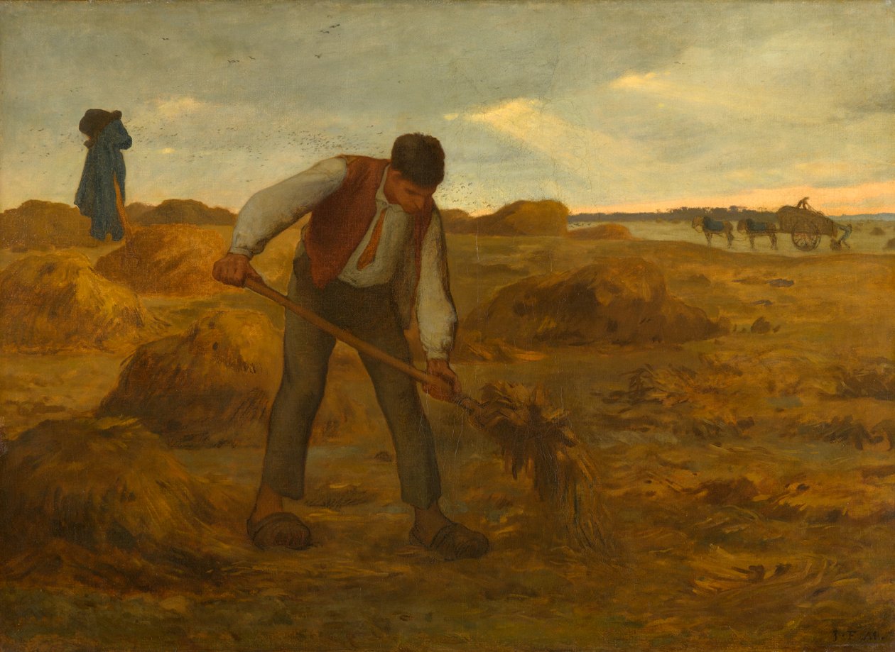 Bauer beim Düngen (Paysan répandant du fumier), 1854-1855 von Jean Francois I Millet