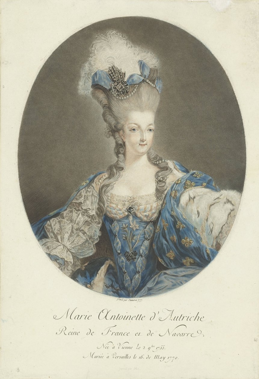 Porträt von Marie Antoinette von Jean Francois Janinet