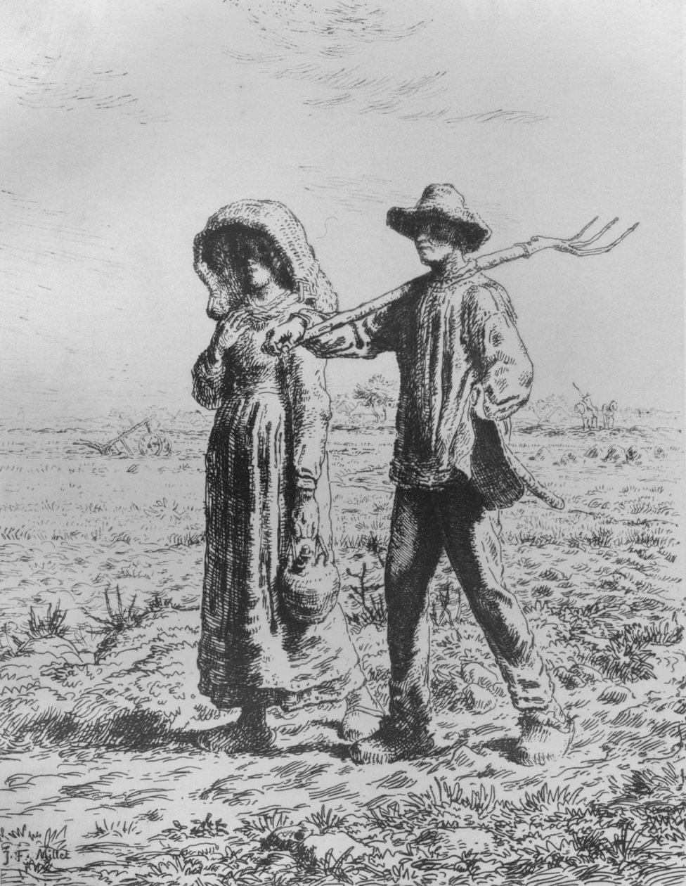 Le Départ Pour Le Travail, 1863 von Jean Francois Millet