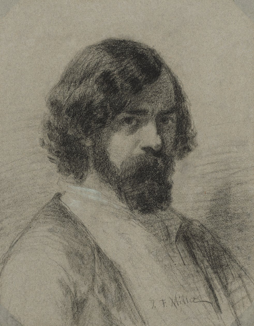 Porträt von Narcisse Virgile Diaz de la Peña, 1848 von Jean Francois Millet