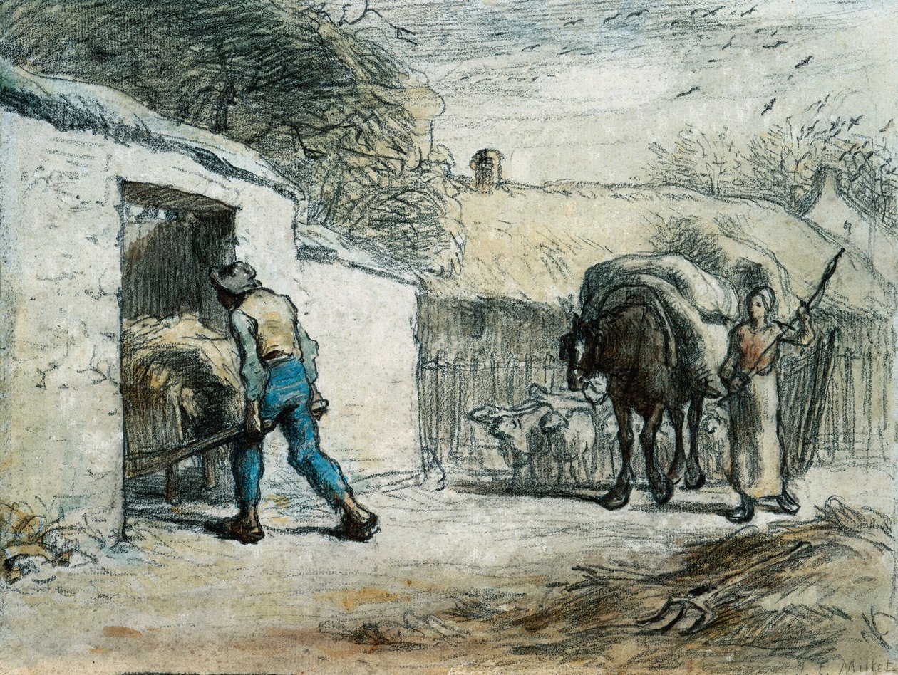 Die Rückkehr vom Feld von Jean Francois Millet
