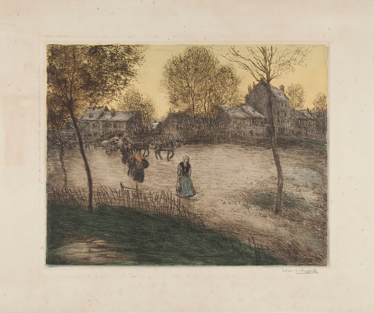 La Place de la Revolte von Jean Francois Raffaelli