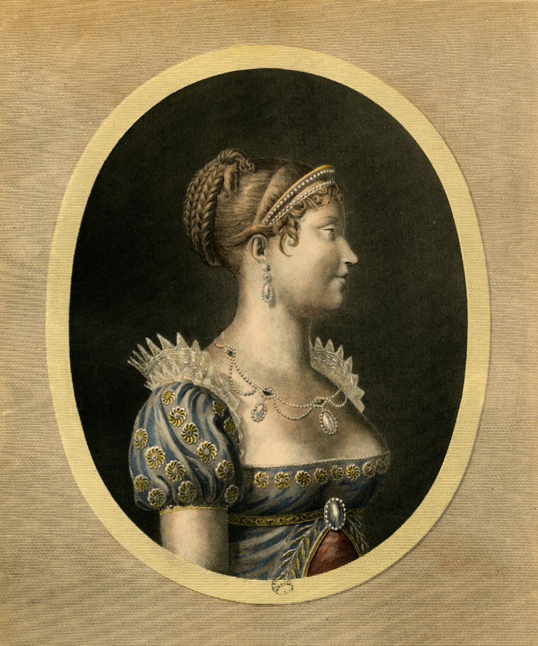 Marie Louise, Herzogin von Parma, um 1810, 1921 von Jean Francois Ribault